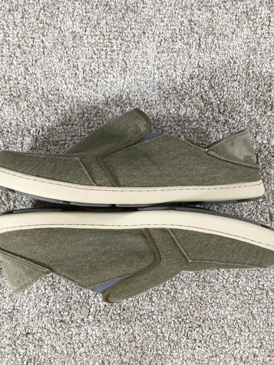Olukai Nohea Lole Slip On Shoes Mens Size 11 M Tan Brown Canvas Drop In Heel main image 8